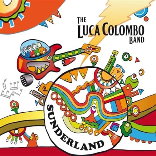 Colorful album cover for “The Luca Colombo Band - Sunderland” vinyl record.