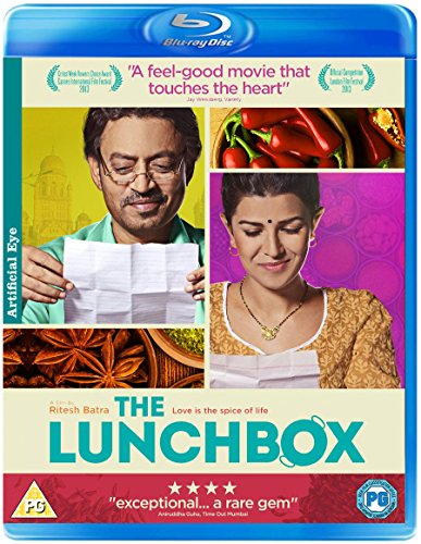 The Lunchbox Blu-ray cover featuring portraits and food imagery.