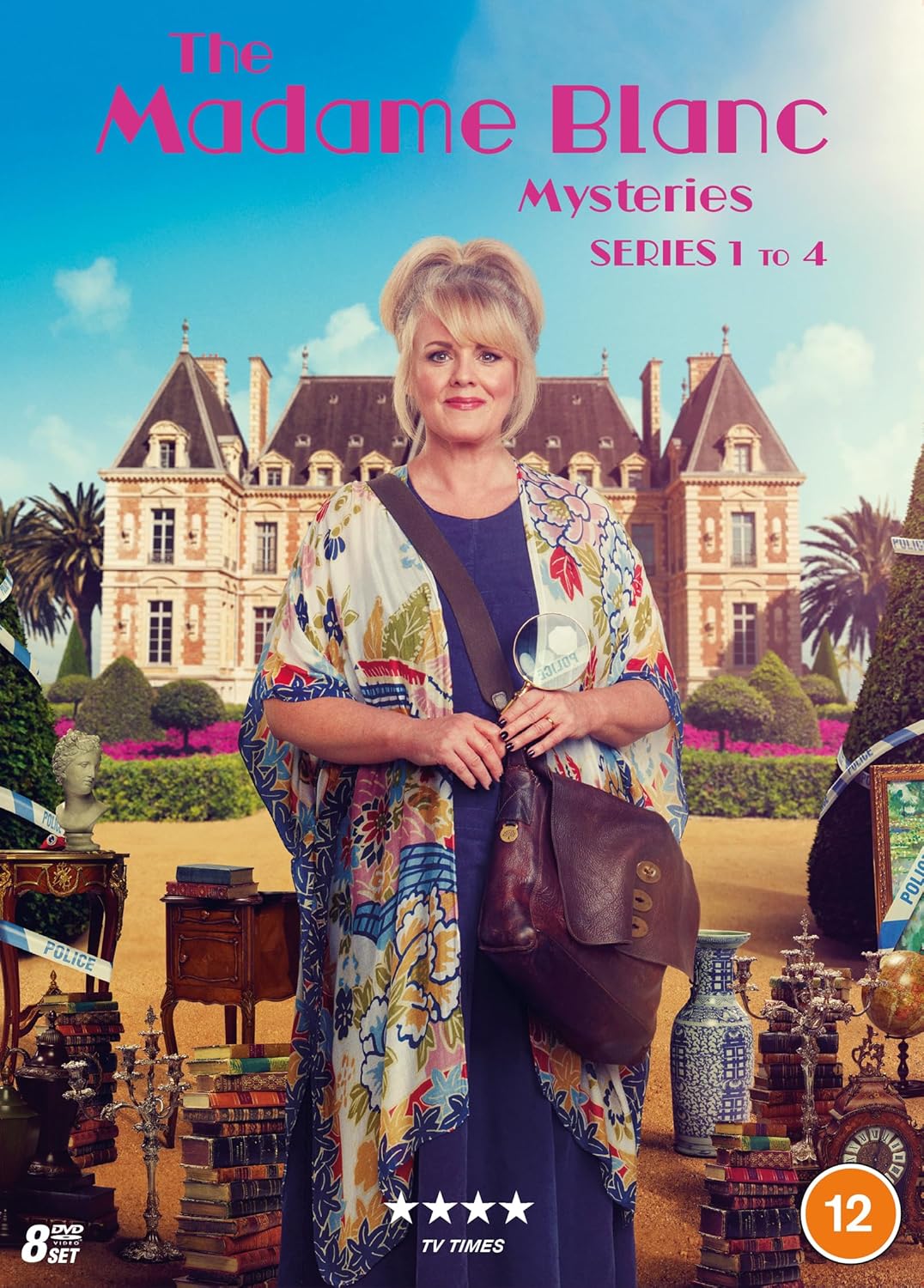 DVD cover for "The Madame Blanc Mysteries" featuring a woman and mansion.