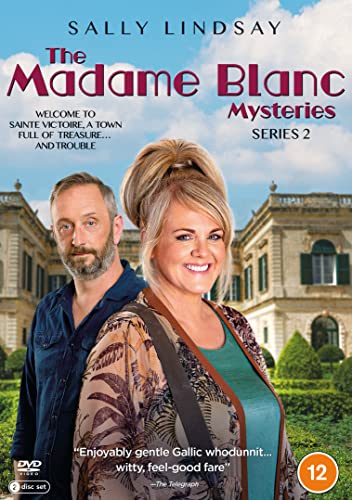 DVD cover featuring Sally Lindsay and a man before a large French-style country house.