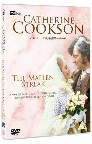 DVD cover for "The Mallen Streak" featuring Catherine Cookson and a wedding scene.