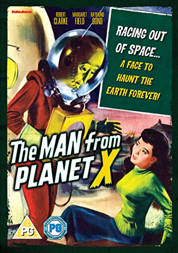 DVD cover for "The Man From Planet X" featuring an alien and woman.