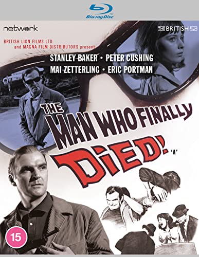 Blu-ray cover for The Man Who Finally Died featuring actors and movie title text.