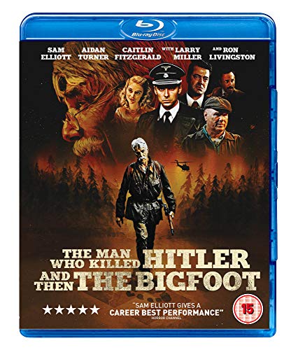 Blu-ray cover featuring Sam Elliott walking through a forest with a collage of characters.