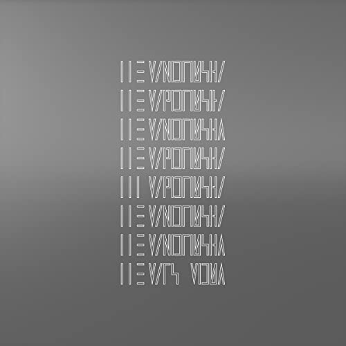 The Mars Volta album cover: abstract white text on a dark gray background.