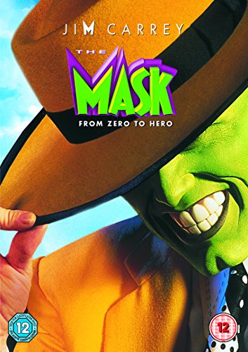 DVD cover for "The Mask" featuring Jim Carrey in green makeup.