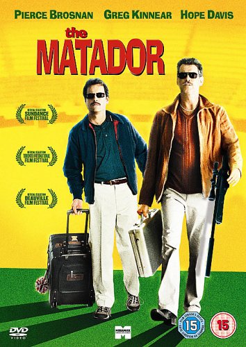 DVD cover for "The Matador" featuring Pierce Brosnan and Greg Kinnear.