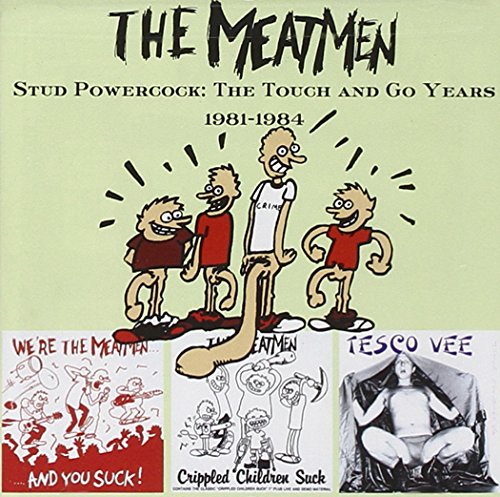 Album cover featuring cartoon characters and three smaller inset images on a green background.