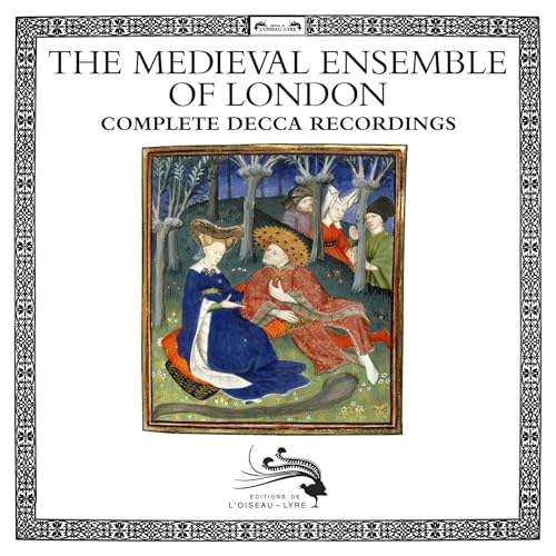 CD cover for “The Medieval Ensemble Of London” featuring medieval art.