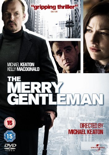 DVD cover for "The Merry Gentleman" featuring Michael Keaton and Kelly Macdonald.