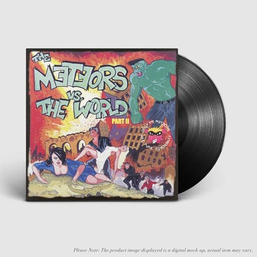Vinyl record with cover art featuring monsters and a comic book style.