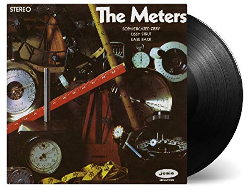 The Meters vinyl record cover with assorted gauges and a black disc.