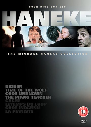 DVD cover for The Michael Haneke Collection featuring film stills and a list of titles.