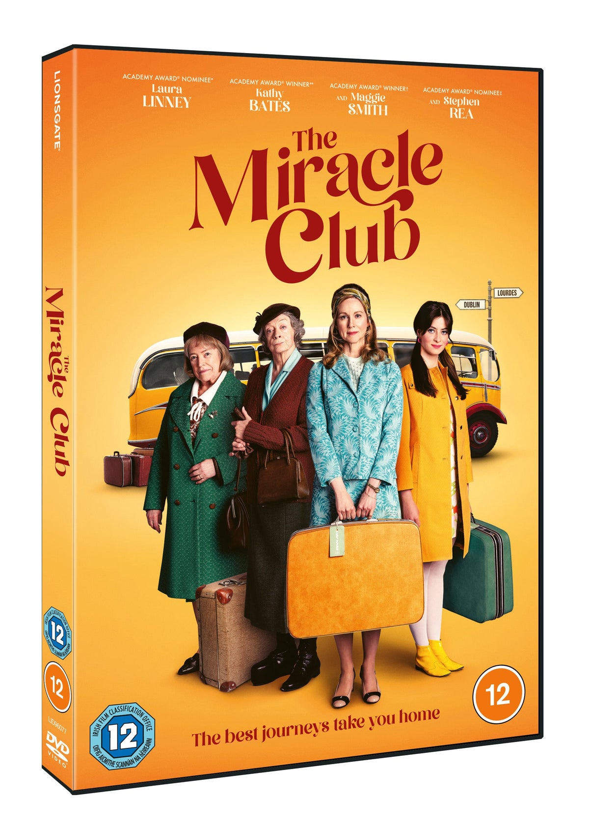 DVD cover for "The Miracle Club" featuring four women and a vintage car.