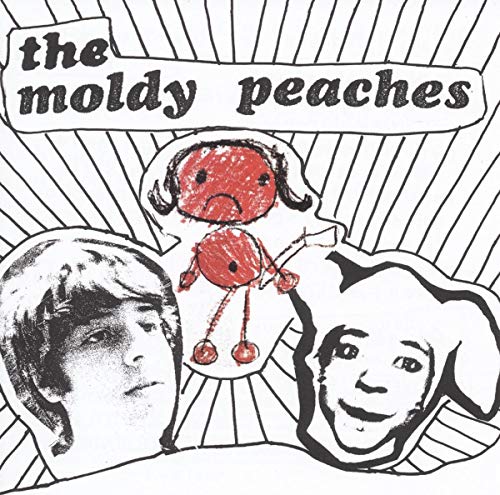The Moldy Peaches CD cover with cartoon and black-and-white portraits.