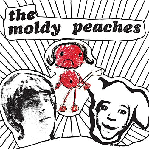 "Album cover with cartoonish illustrations of three people's faces and a red voodoo doll."