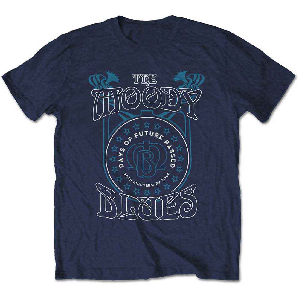 Unisex t-shirt featuring The Moody Blues Days of Future Passed tour graphics.