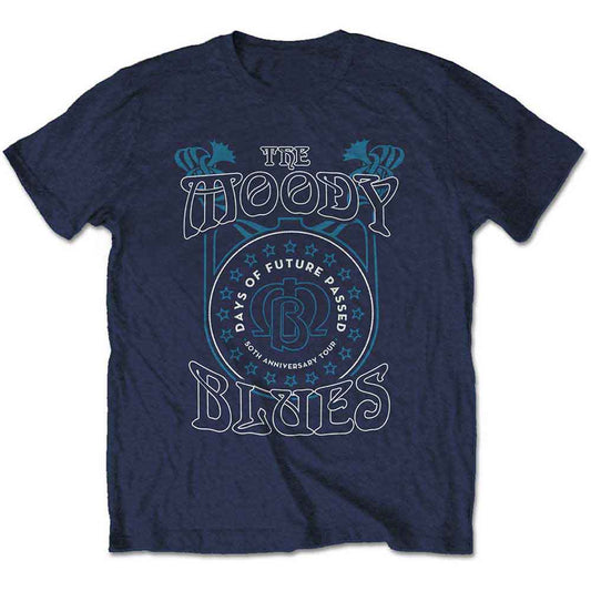 Unisex t-shirt featuring The Moody Blues Days of Future Passed tour graphics.