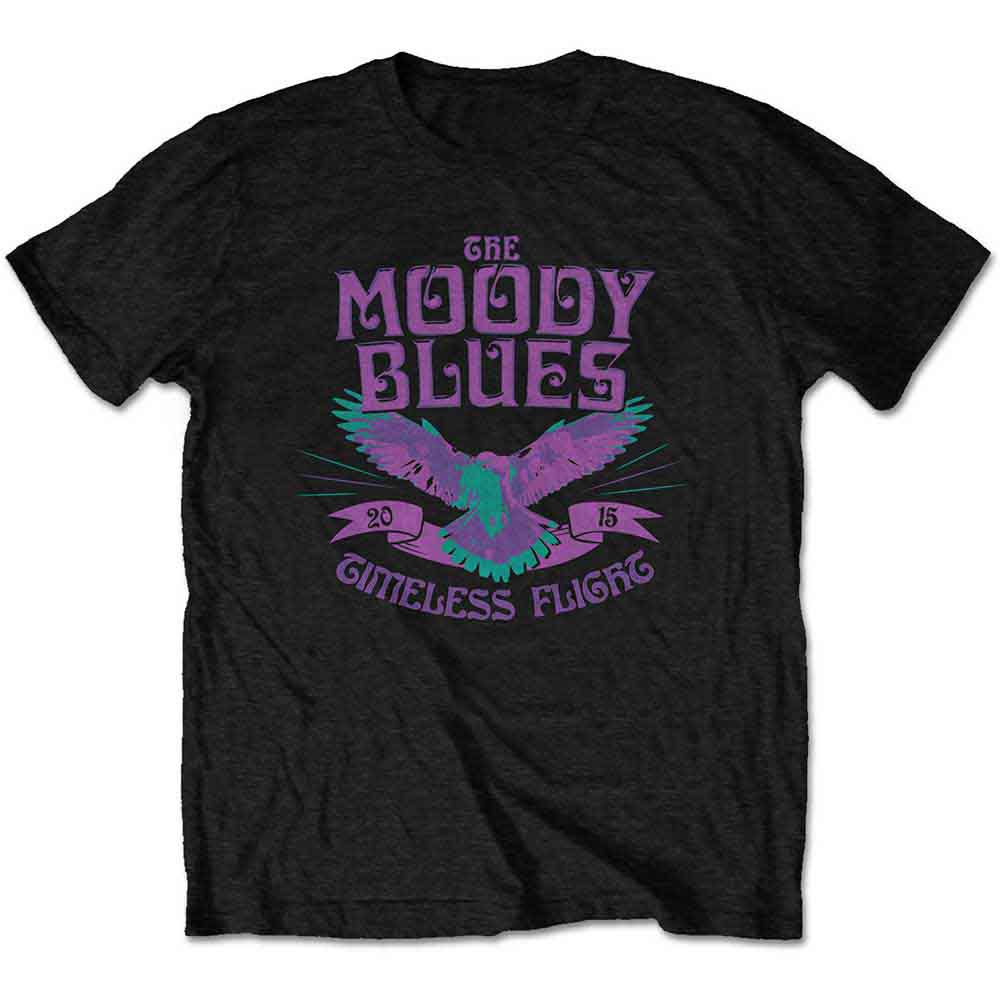 The Moody Blues "Timeless Flight" t-shirt, small size, likely features band artwork.
