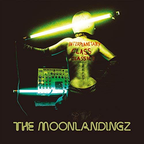 CD cover: person with space helmet and glowing light tubes.