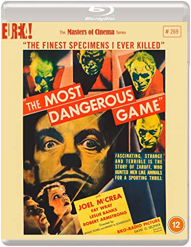 Blu-ray disc in case with movie title and film noir style hunting scene artwork.