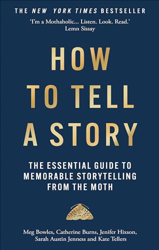 Book cover titled How to Tell a Story with gold text on dark blue background.