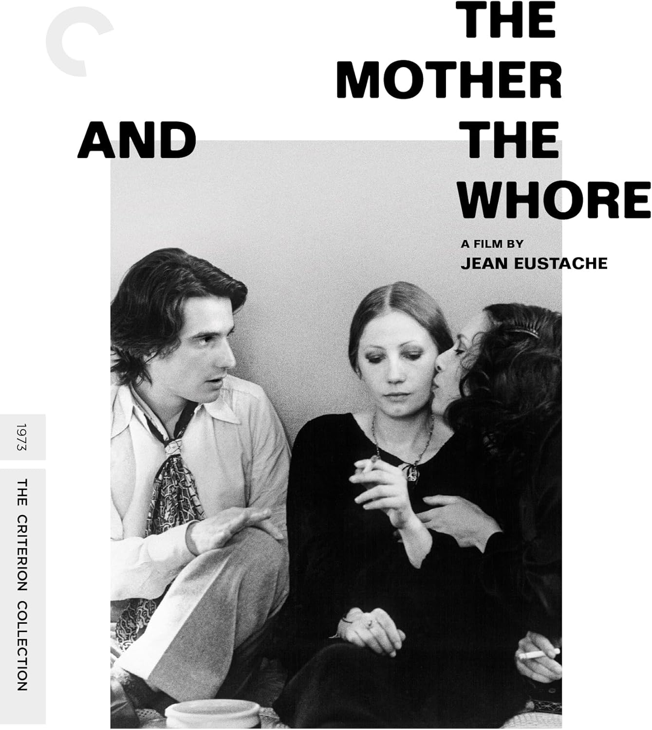 Blu-ray cover for "The Mother and the Whore" featuring a man and two women.