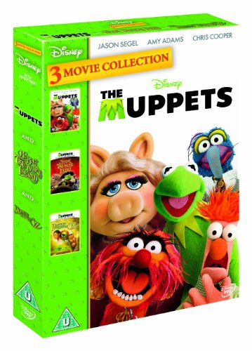 The Muppets 3-movie collection DVD box set featuring Miss Piggy, Kermit, and other characters.