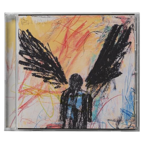 CD case with abstract painting of a figure with wings.