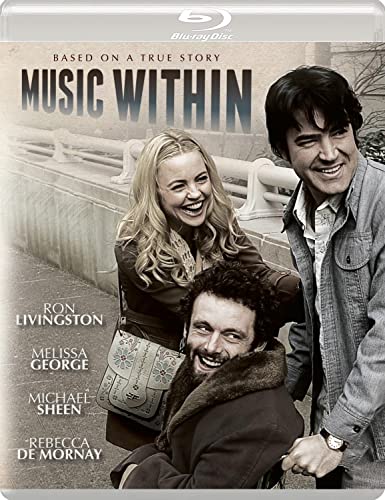 The Music Within" Blu-ray cover featuring three smiling people.