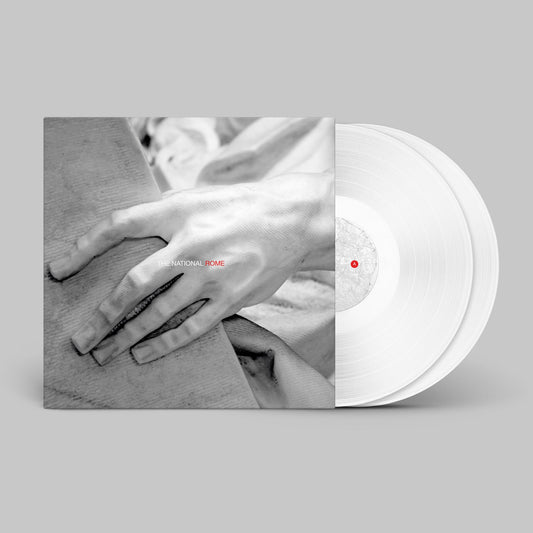 The National Rome vinyl record album cover with two translucent white vinyl discs.