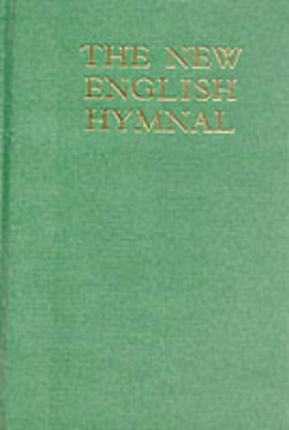 Green book cover with the title The New English Hymnal in gold lettering.