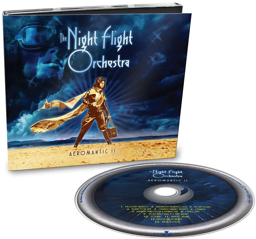 The Night Flight Orchestra - Aeromantic II" CD case and disc shown.