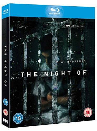 "The Night Of" Blu-ray case with a dark, barred image and "15" age rating.