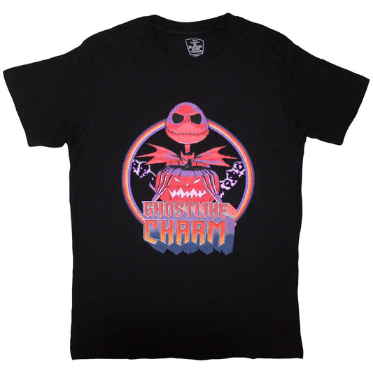 Black unisex t-shirt featuring imagery from The Nightmare Before Christmas, size XX-Large.