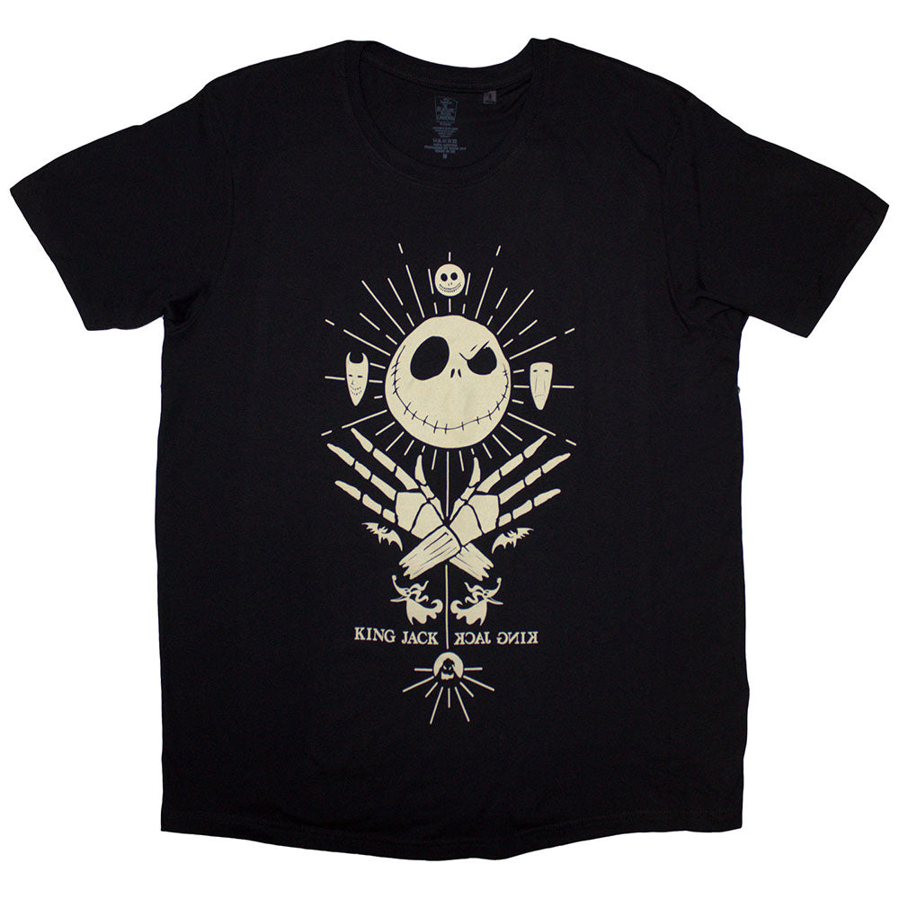 Black t-shirt featuring Jack Skellington as the Pumpkin King, size XX-Large.