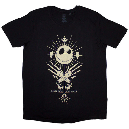 Black t-shirt featuring Jack Skellington as the Pumpkin King, size XX-Large.
