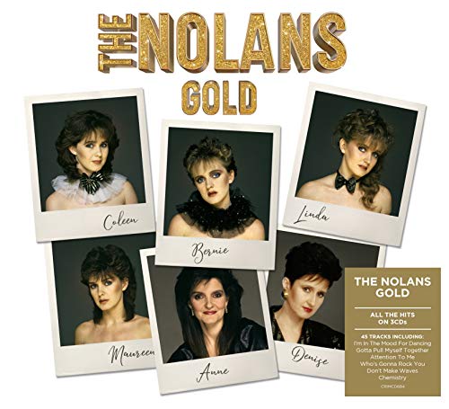 CD cover for The Nolans’ “Gold” featuring portraits of the band members.