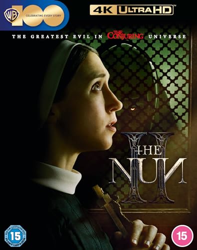 Blu-ray cover for "The Nun II" featuring a nun in profile, looking fearful.