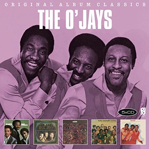 The O'Jays Original Album Classics CD set featuring five album covers on purple background.