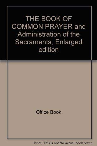 Dark cover of “The Book of Common Prayer, Enlarged Edition.”