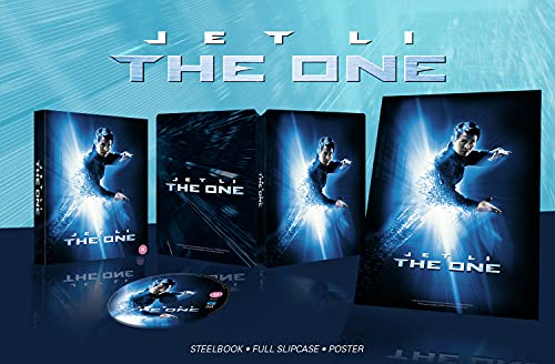 Blu-ray case and disc for the action movie "The One" starring Jet Li.