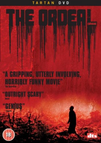 DVD cover for "The Ordeal" featuring a red, dripping title and silhouetted figure.