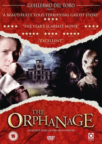 DVD cover for "The Orphanage" featuring a woman, a building, and a child.