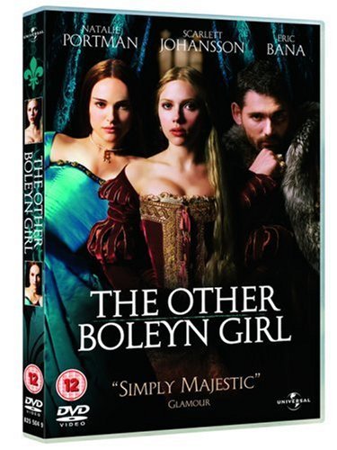 DVD cover for "The Other Boleyn Girl" featuring Portman, Johansson, and Bana.