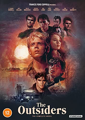 DVD cover for "The Outsiders" featuring a group of young actors.