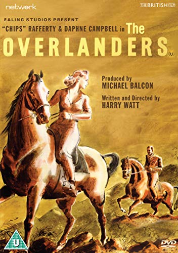DVD cover for "The Overlanders" featuring two people on horseback.