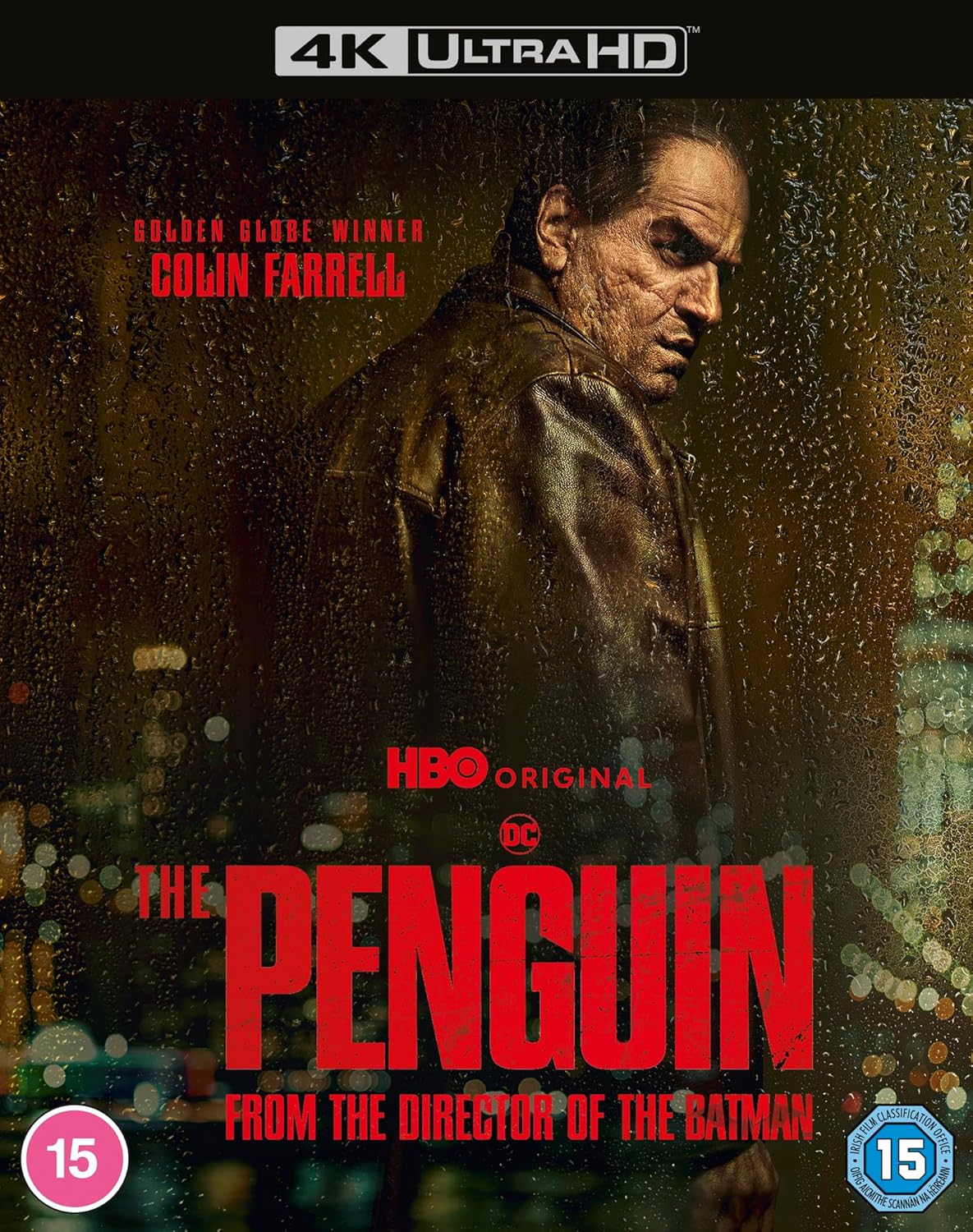 The Penguin Blu-ray cover featuring Colin Farrell as the Penguin character.