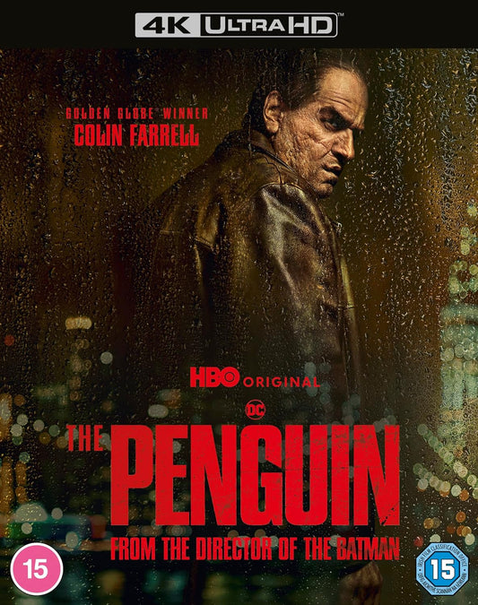 The Penguin Blu-ray cover featuring Colin Farrell as the Penguin character.
