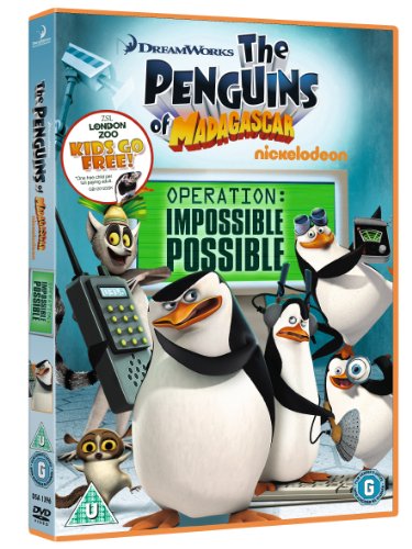 DVD cover for "The Penguins of Madagascar: Operation: Impossible Possible" featuring penguins.